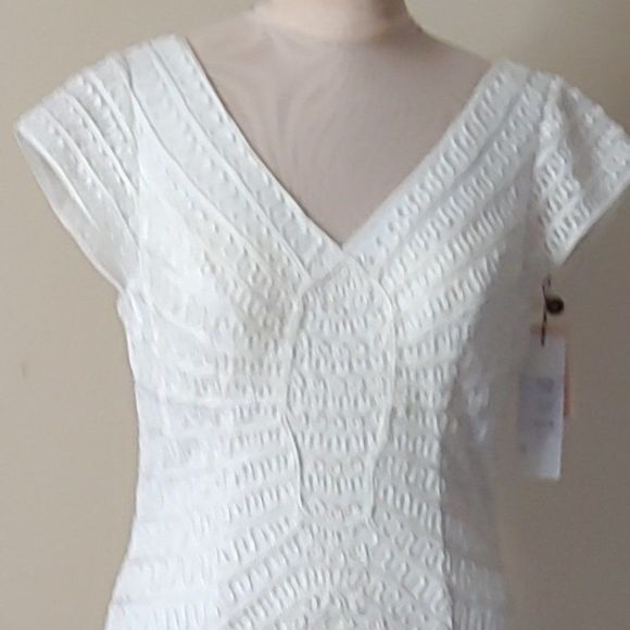 ❤️❤️ HOST PICK ❤️❤️ NWT Sue Wong White Sheath Short Dress - Picture 5 of 5
